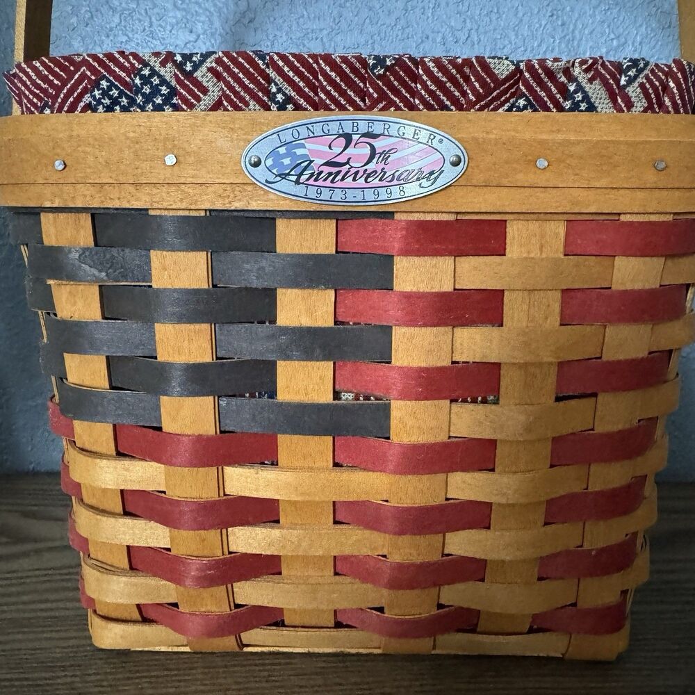Longaberger 1998 Americana 25th Anniversary Basket & 1997 Inaugural Basket - Picture 4 of 8
